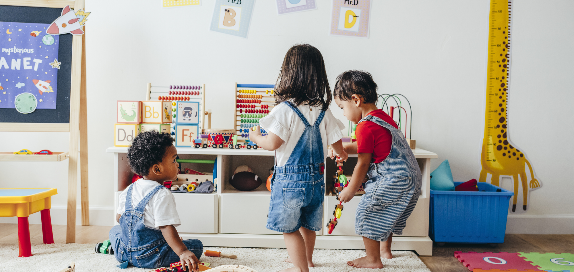 Children playing with toys