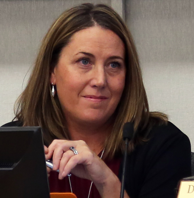 Woman with brown hair